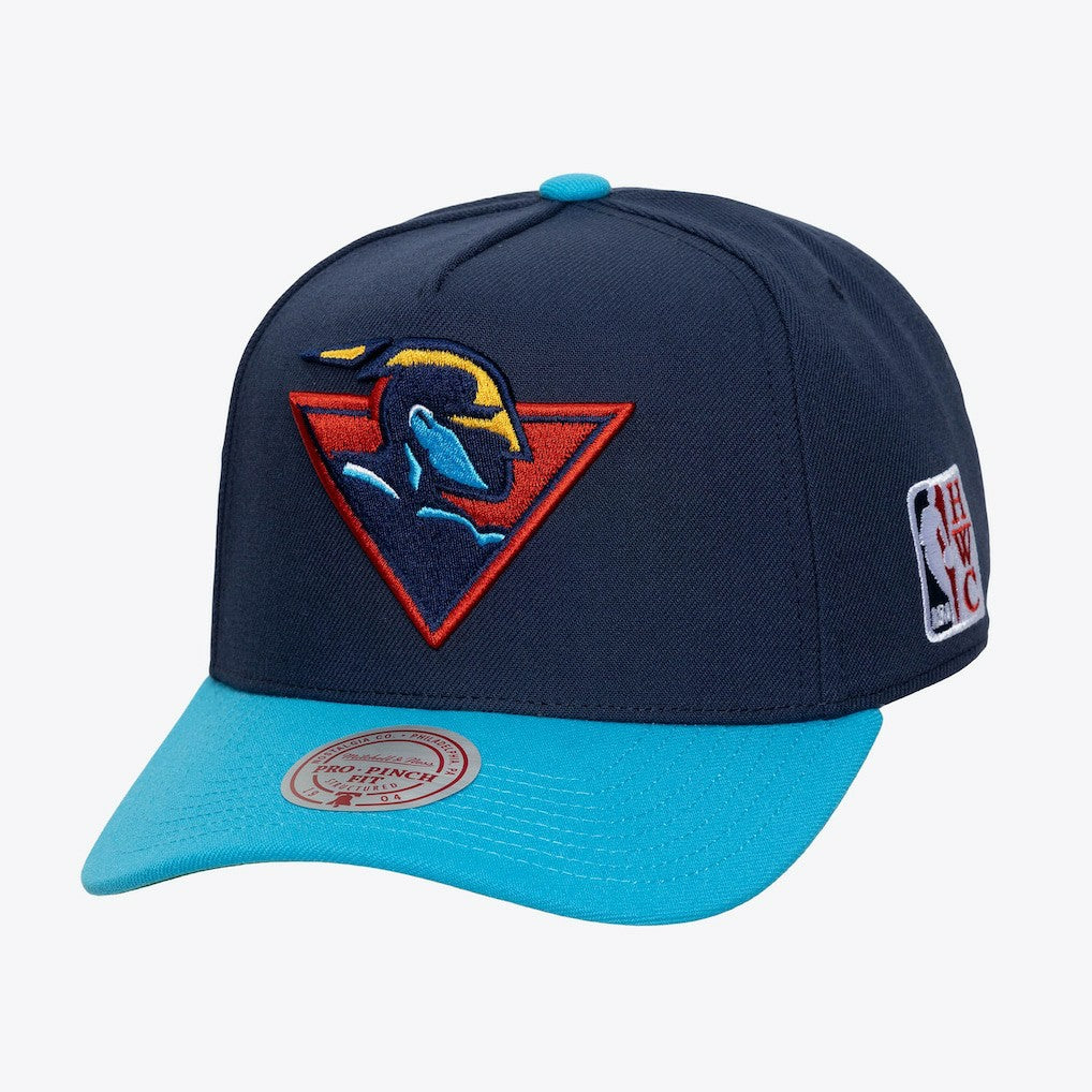 Navy Golden State Warriors Hardwood Classics Legendary Away Pro-Pinch Adjustable Hat sale | NBA