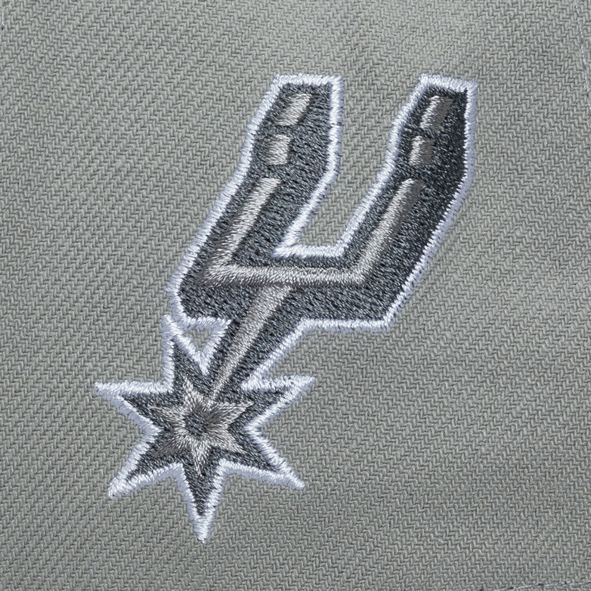 Gray San Antonio Spurs Thunderstorm Head Coach Pro Crown Snapback Hat | NBA