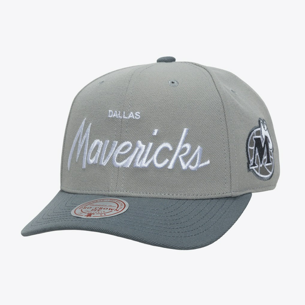 Gray Dallas Mavericks Thunderstorm Head Coach Pro Crown Snapback Hat sale | NBA
