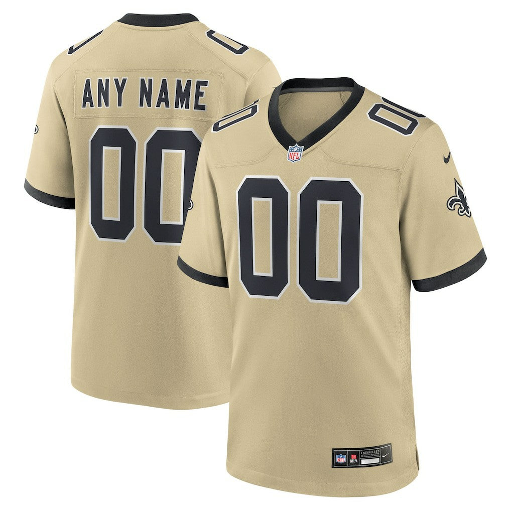 New Orleans Saints Gameday Golds Alternate Custom Game Jersey | NFL Hot