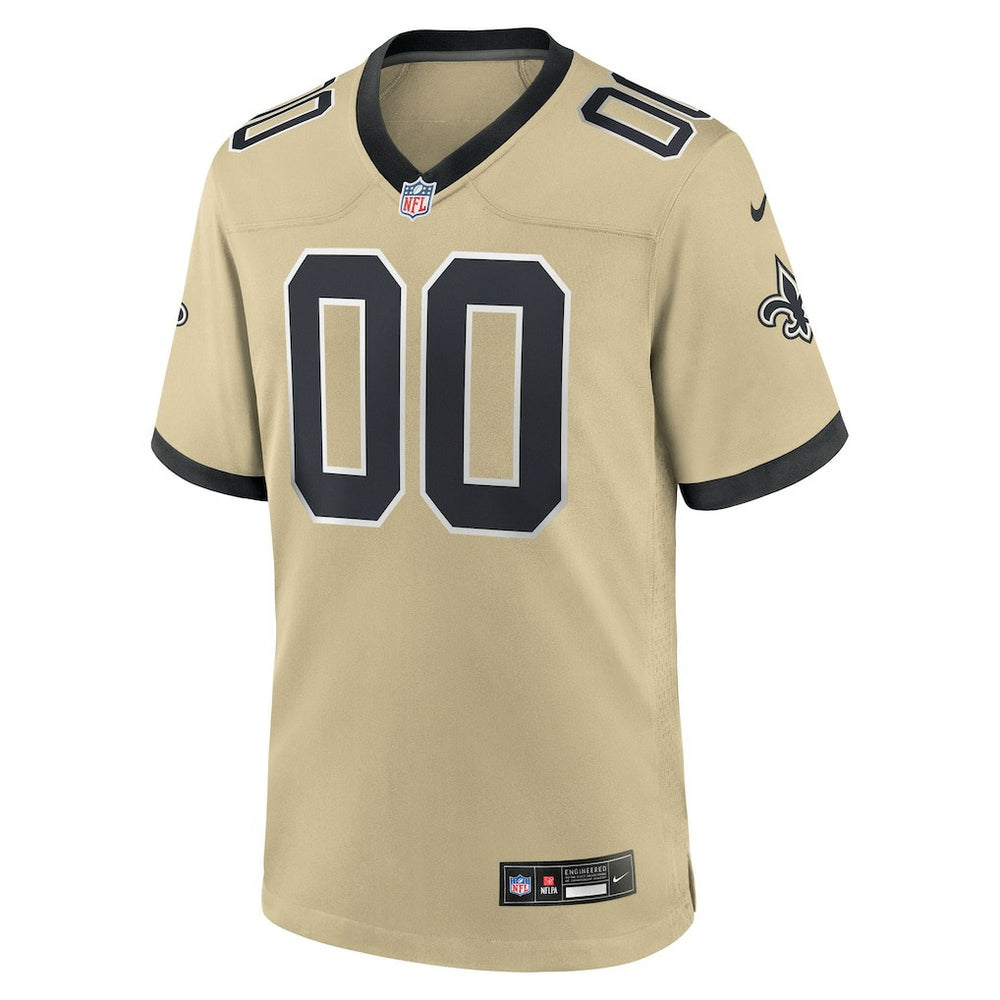 New Orleans Saints Gameday Golds Alternate Custom Game Jersey | NFL Hot