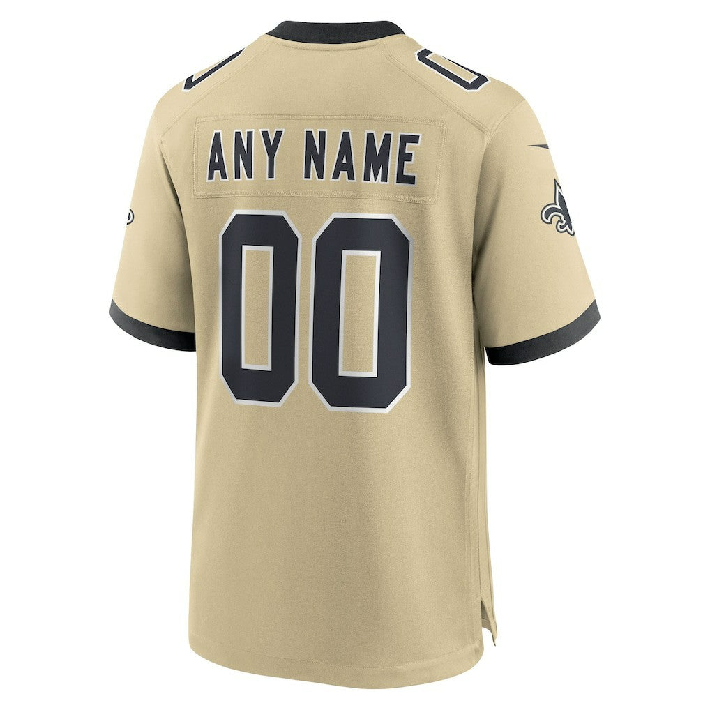 New Orleans Saints Gameday Golds Alternate Custom Game Jersey | NFL Hot
