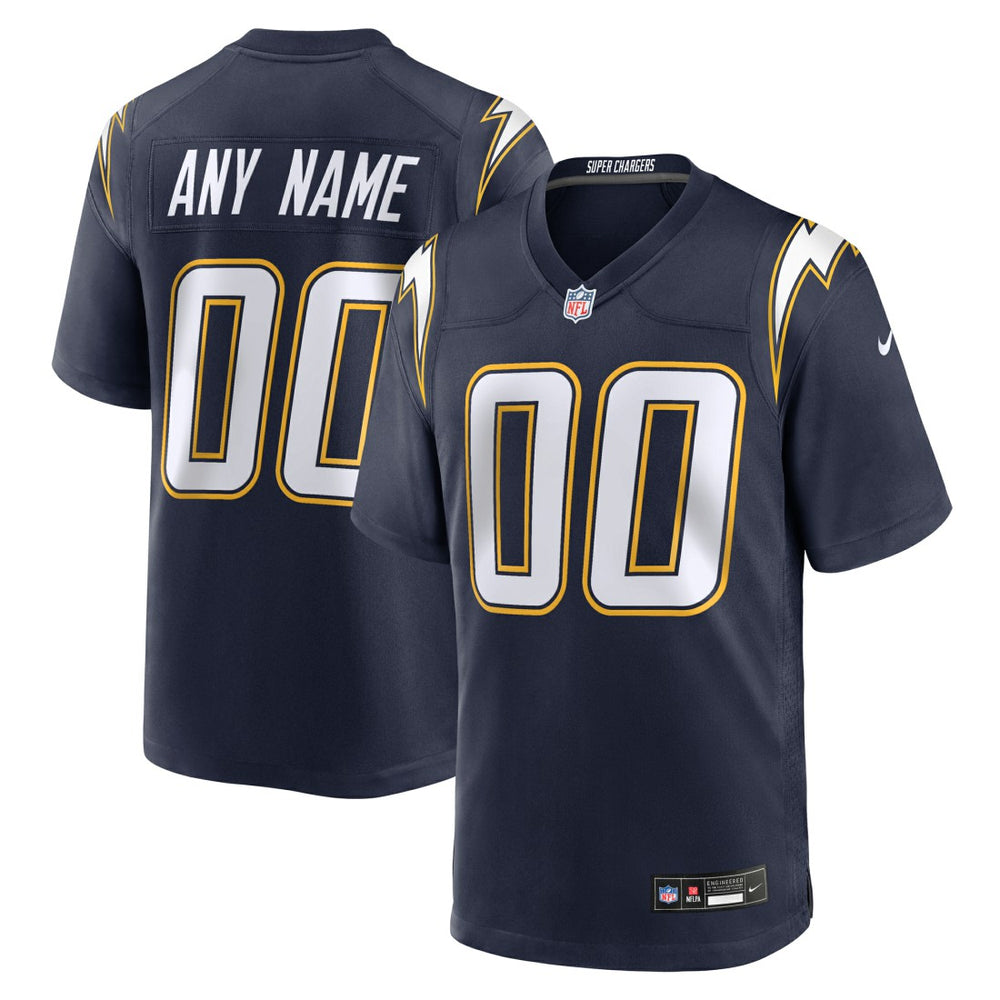 Los Angeles Chargers Alternate Super Chargers Game Custom Jersey | NFL Hot