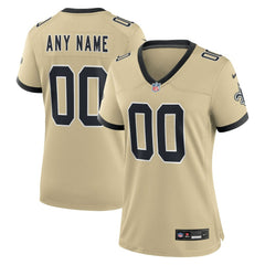 New Orleans Saints Women's Gameday Golds Alternate Custom Game Jersey | NFL New