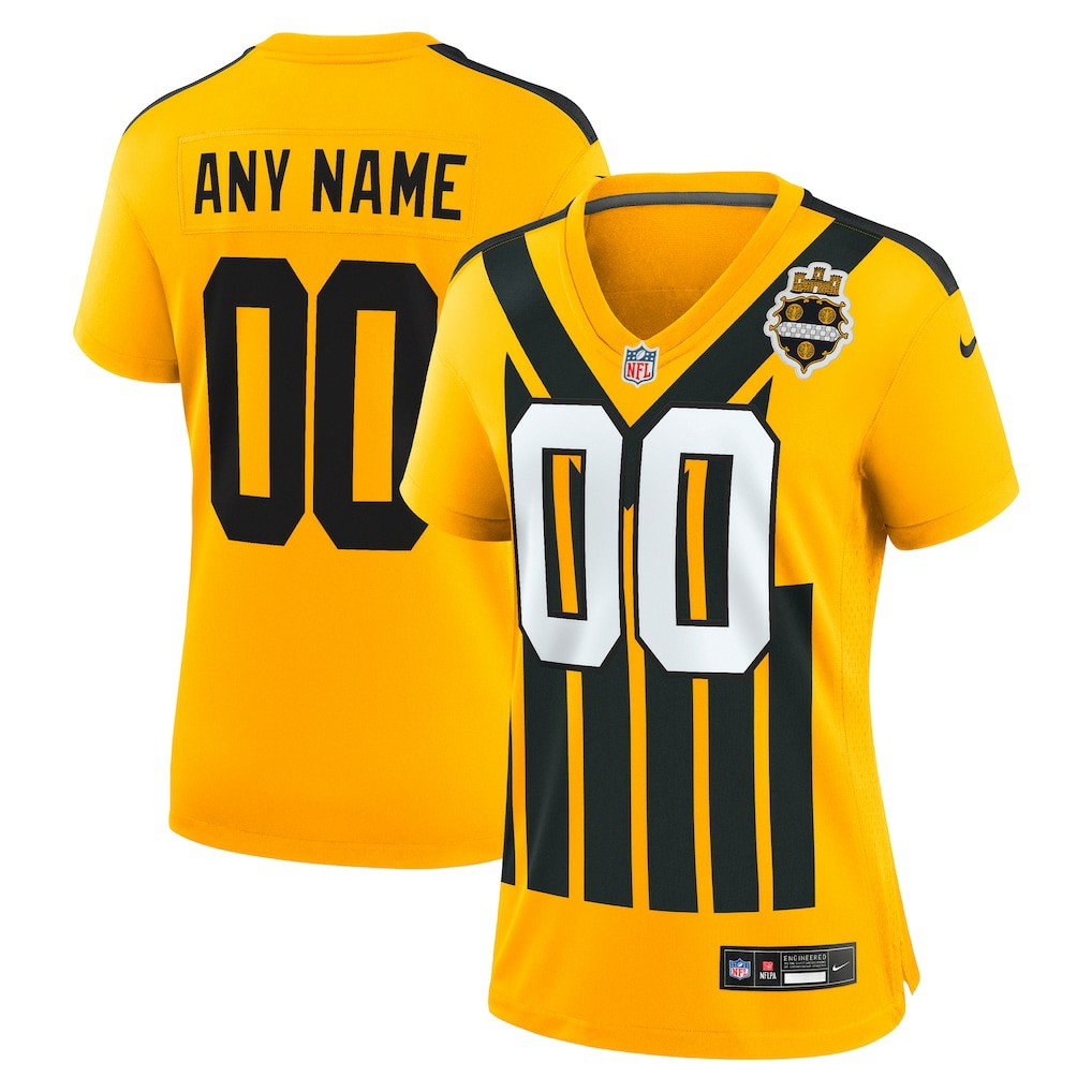 Pittsburgh Steelers Women's Alternate 1933 Throwback Game Custom Jersey | NFL New