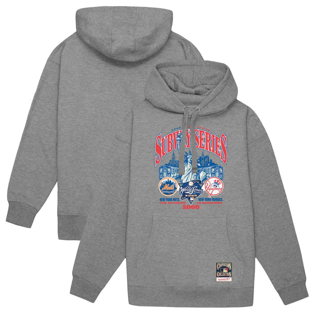 New York Yankees vs. New York Mets Mitchell & Ness 2000 World Series Pullover Hoodie - MLB Hoodies