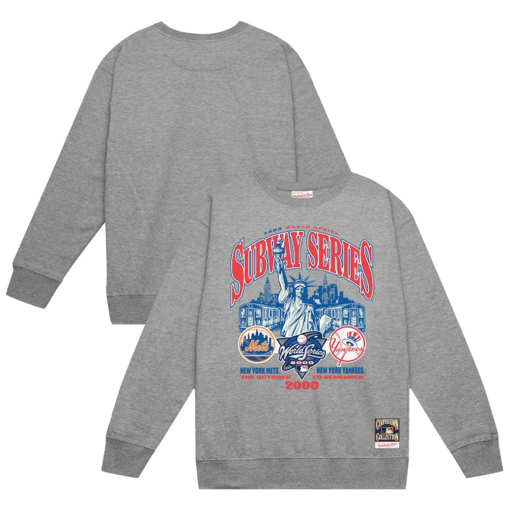 New York Yankees vs. New York Mets Mitchell & Ness 2000 World Series Pullover Sweatshirt - MLB Pullover