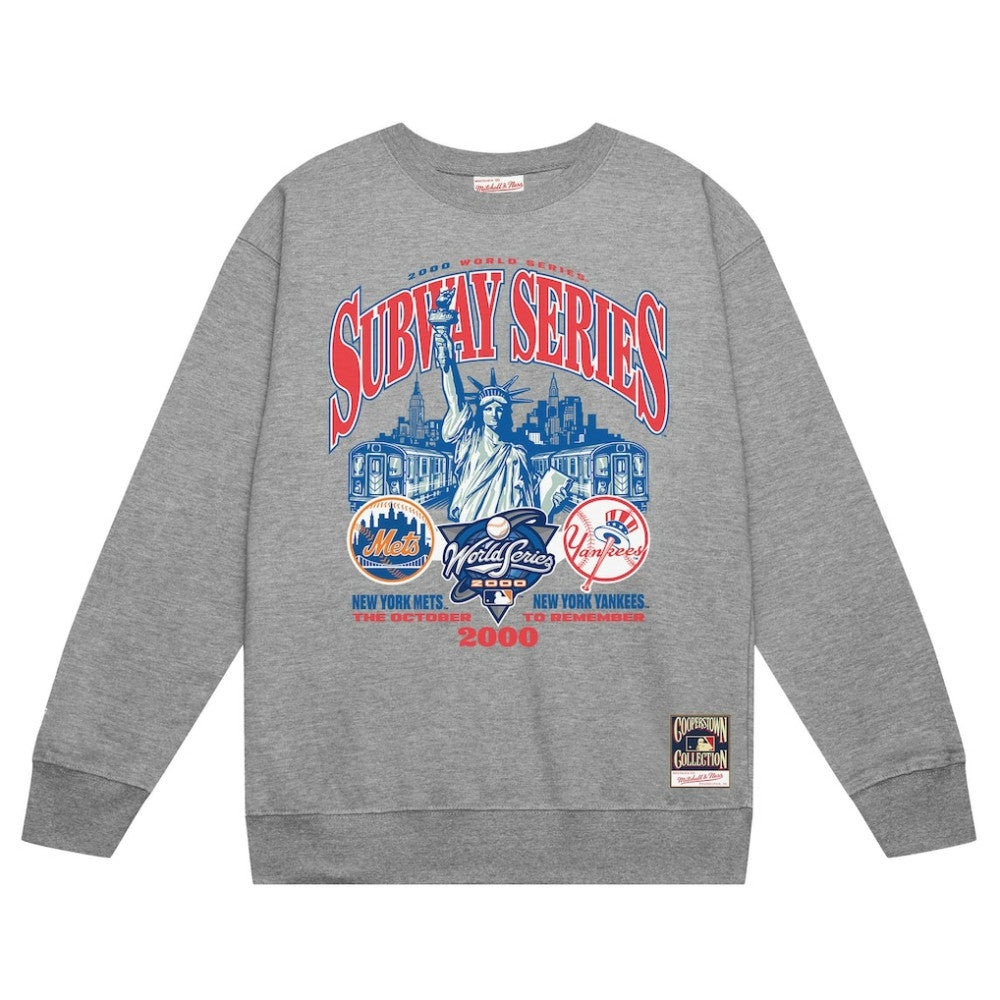 New York Yankees vs. New York Mets Mitchell & Ness 2000 World Series Pullover Sweatshirt - MLB Pullover