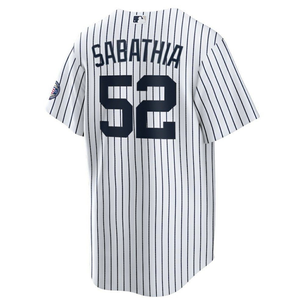 CC Sabathia New York Yankees Nike 2025 Baseball Hall of Fame Name & Number Retired Replica Jersey - MLB Jerseys