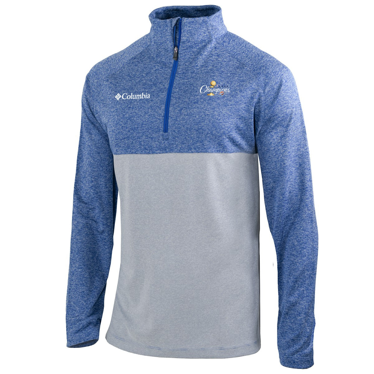 Blue Oklahoma City Thunder 2025 NBA Finals Champions Rockin' It Raglan Omni-Wick Quarter-Zip Pullover | NBA