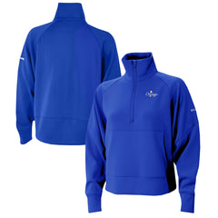 Blue Oklahoma City Thunder Women's 2025 NBA Finals Champions Wickhams Hills Raglan Omni-Wick Half-Zip Pullover | NBA