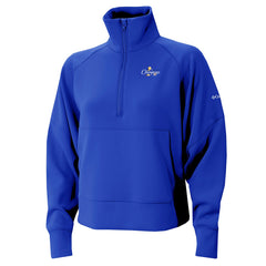 Blue Oklahoma City Thunder Women's 2025 NBA Finals Champions Wickhams Hills Raglan Omni-Wick Half-Zip Pullover | NBA