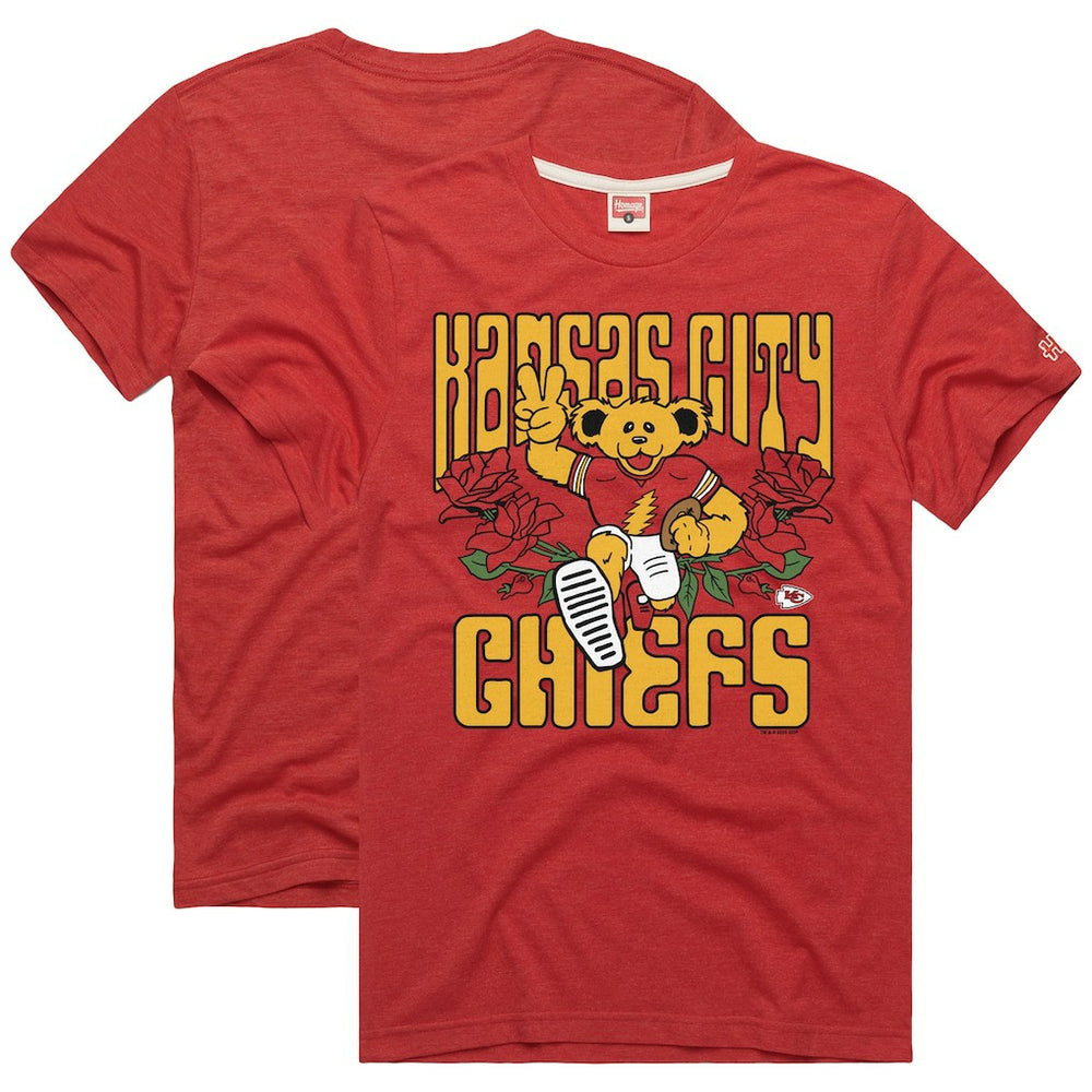 Kansas City Chiefs Homage NFL x Grateful Dead Tri-Blend T-Shirt | NFL Hot