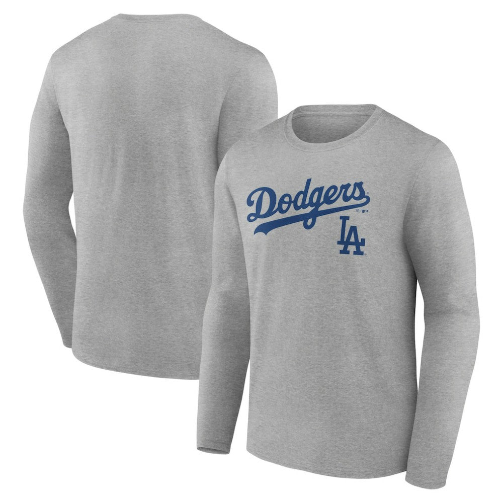 Los Angeles Dodgers Team Lockup Long Sleeve T-Shirt - MLB T-shirts