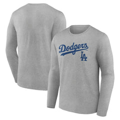 Los Angeles Dodgers Team Lockup Long Sleeve T-Shirt - MLB T-shirts