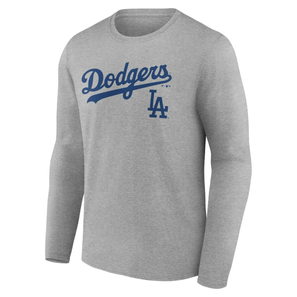 Los Angeles Dodgers Team Lockup Long Sleeve T-Shirt - MLB T-shirts