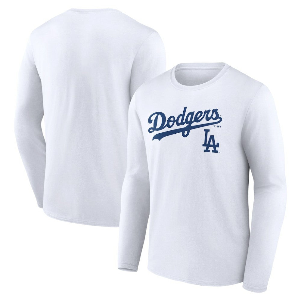 Los Angeles Dodgers Team Lockup Long Sleeve T-Shirt - MLB T-shirts