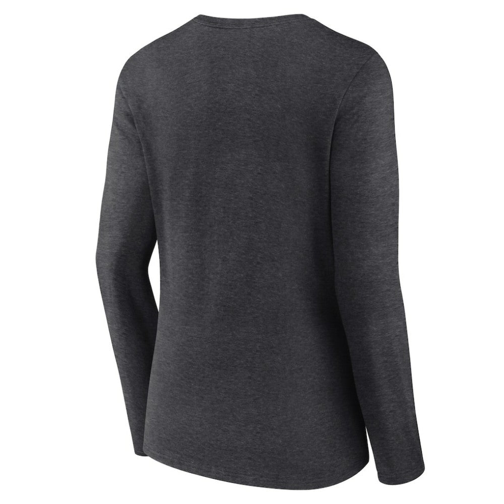 Boston Red Sox Women's Team Lockup Long Sleeve V-Neck T-Shirt - MLB T-shirts