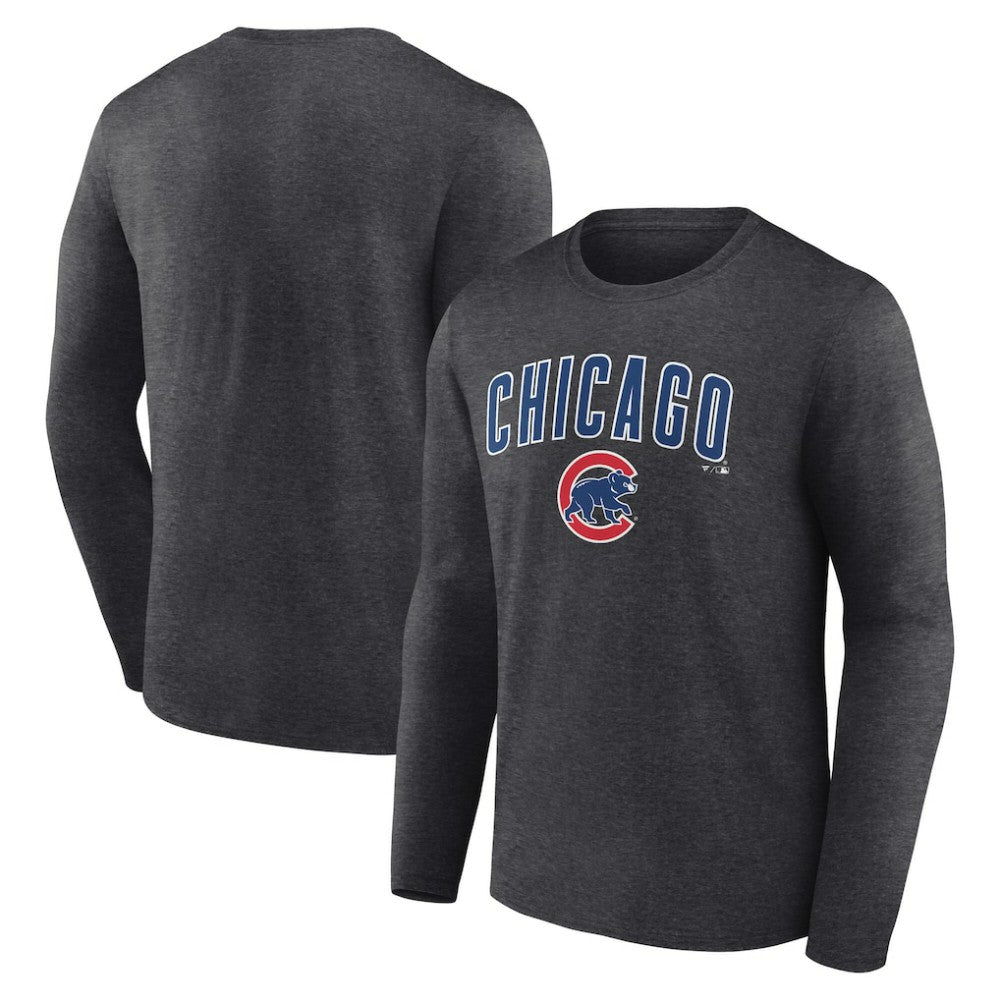 Chicago Cubs Team Lockup Long Sleeve T-Shirt - MLB T-shirts