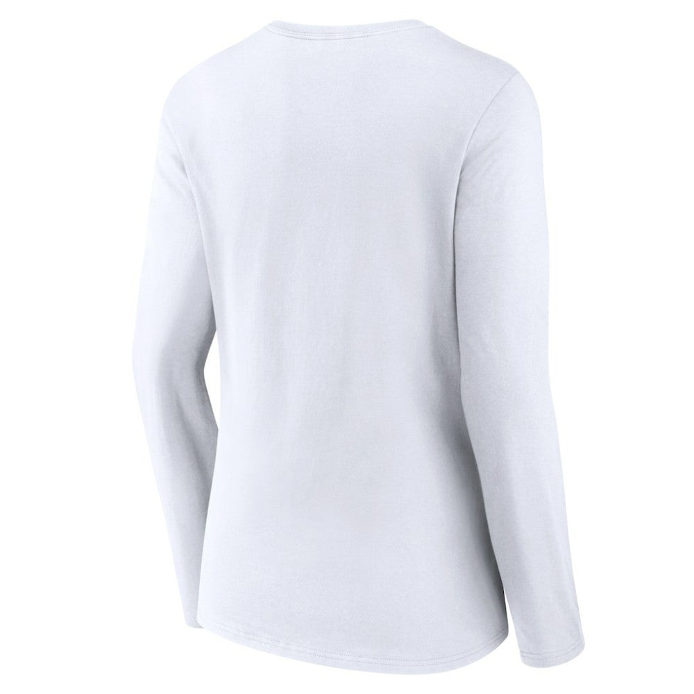 Atlanta Braves Women's Team Lockup Long Sleeve V-Neck T-Shirt - MLB T-shirts