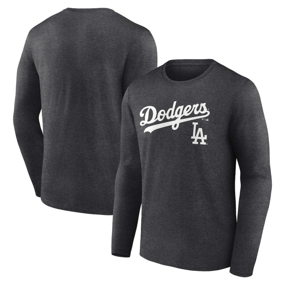 Los Angeles Dodgers Team Lockup Long Sleeve T-Shirt - MLB T-shirts