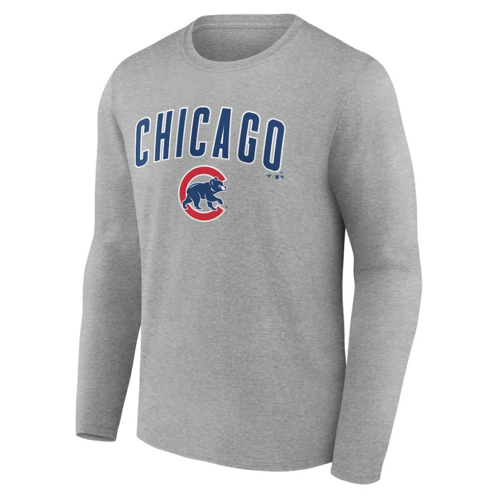 Chicago Cubs Team Lockup Long Sleeve T-Shirt - MLB T-shirts