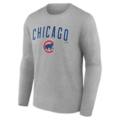 Chicago Cubs Team Lockup Long Sleeve T-Shirt - MLB T-shirts