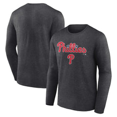 Philadelphia Phillies Team Lockup Long Sleeve T-Shirt - MLB T-shirts