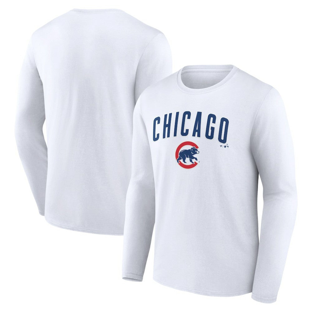 Chicago Cubs Team Lockup Long Sleeve T-Shirt - MLB T-shirts