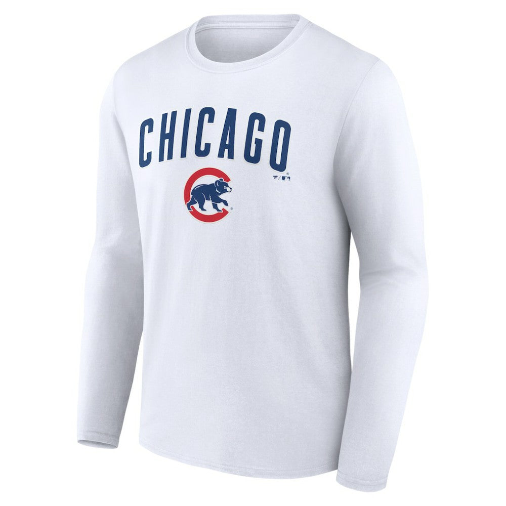 Chicago Cubs Team Lockup Long Sleeve T-Shirt - MLB T-shirts