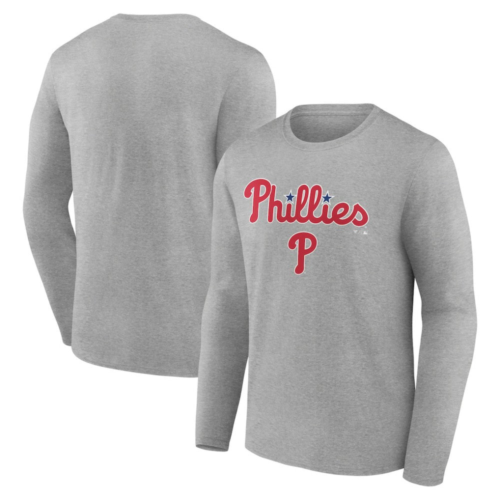 Philadelphia Phillies Team Lockup Long Sleeve T-Shirt - MLB T-shirts