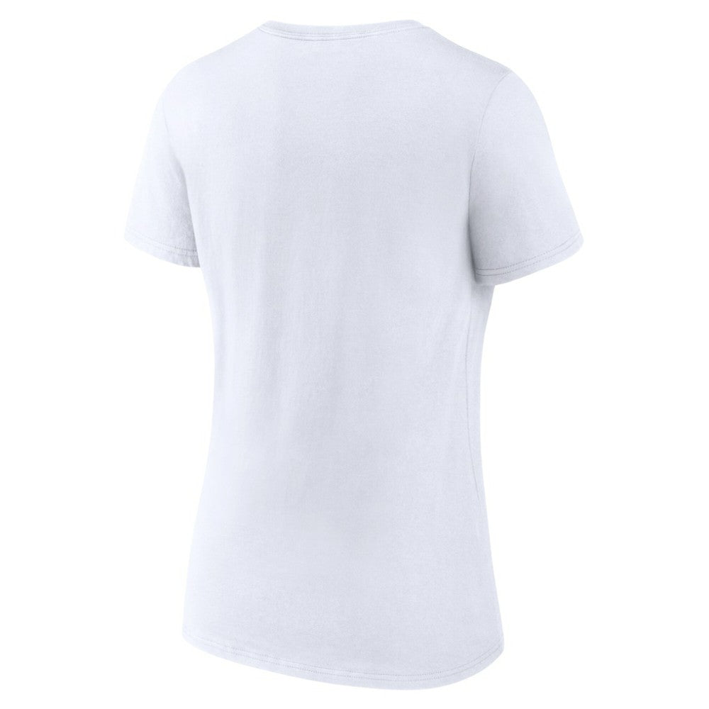 Chicago Cubs Women's Team Lockup V-Neck T-Shirt - MLB T-shirts
