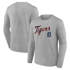 Detroit Tigers Team Lockup Long Sleeve T-Shirt - MLB T-shirts