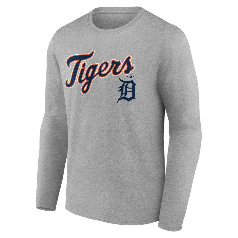 Detroit Tigers Team Lockup Long Sleeve T-Shirt - MLB T-shirts