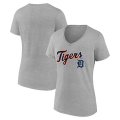 Detroit Tigers Women's Team Lockup V-Neck T-Shirt - MLB T-shirts