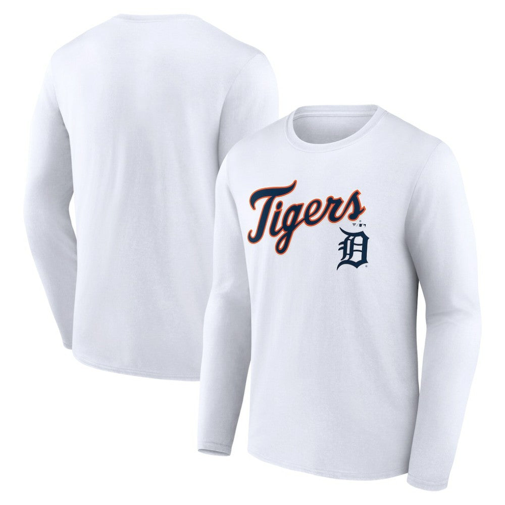 Detroit Tigers Team Lockup Long Sleeve T-Shirt - MLB T-shirts