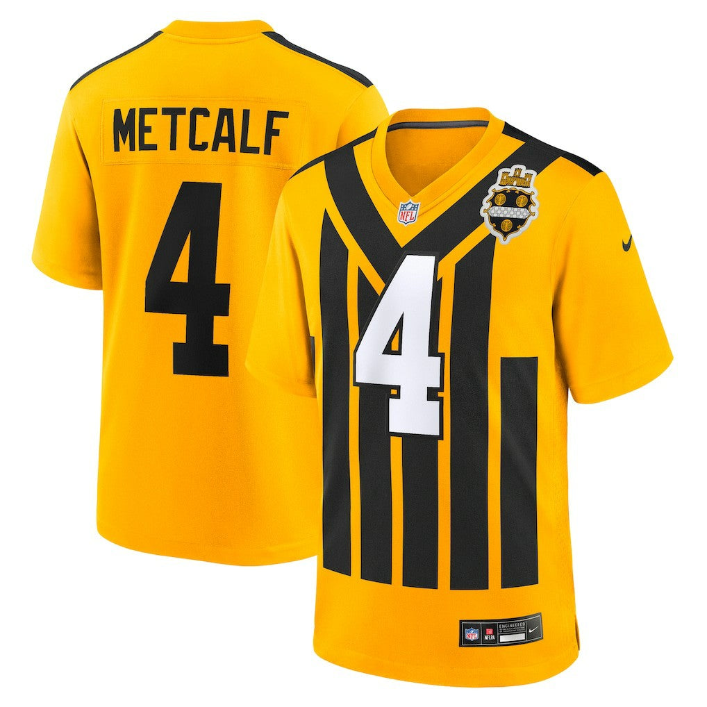 Pittsburgh Steelers DK Metcalf  Alternate 1933 Throwback Game Jersey | NFL Sale