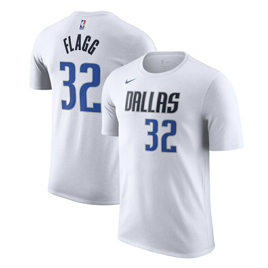 White Cooper Flagg Dallas Mavericks 2025 NBA Draft First Round Pick Association Edition Name & Number T-Shirt sale | NBA