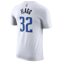 White Cooper Flagg Dallas Mavericks 2025 NBA Draft First Round Pick Association Edition Name & Number T-Shirt sale | NBA
