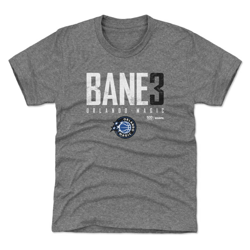 Heather Gray Desmond Bane Orlando Magic 500 Level Youth Elite Name & Number T-Shirt | NBA