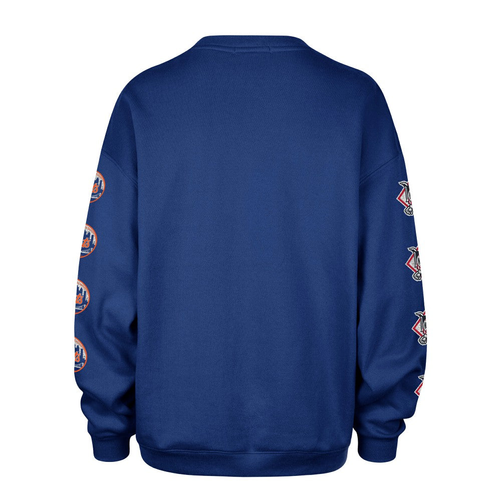 New York Mets '47 Women's Trendy Team Go Big Oversized Sweatshirt - MLB Sweatshirts