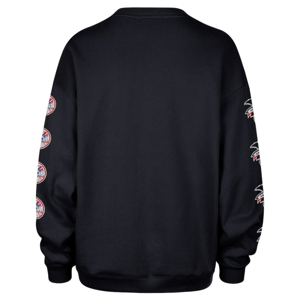 New York Yankees '47 Women's Trendy Team Go Big Oversized Sweatshirt - MLB Sweatshirts