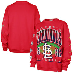 St. Louis Cardinals '47 Women's Trendy Team Go Big Oversized Sweatshirt - MLB Sweatshirts