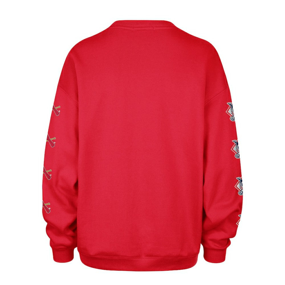 St. Louis Cardinals '47 Women's Trendy Team Go Big Oversized Sweatshirt - MLB Sweatshirts