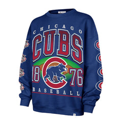 Chicago Cubs '47 Women's Trendy Team Go Big Oversized Sweatshirt - MLB Sweatshirts