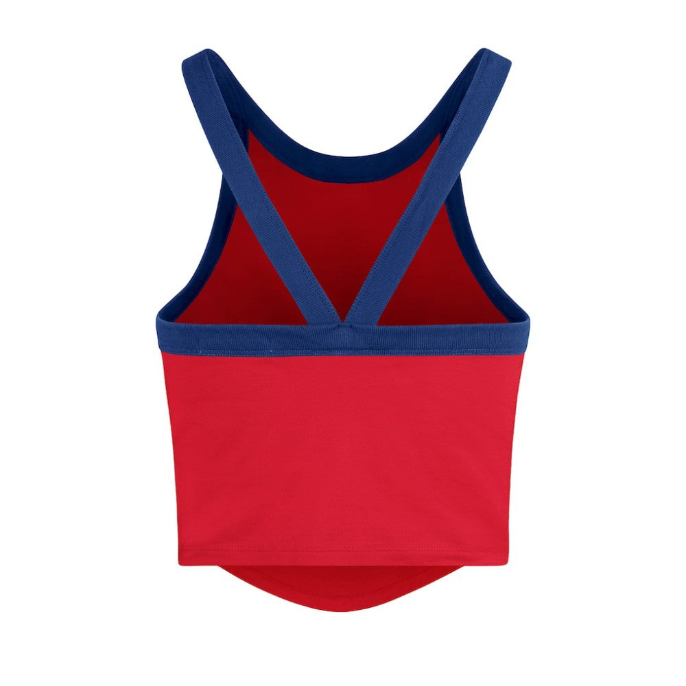 Philadelphia Phillies '47 Women's Trendy Team Rally Sporty Cropped Racerback Tank Top - MLB Tanks