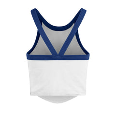 Los Angeles Dodgers '47 Women's Trendy Team Rally Sporty Cropped Racerback Tank Top - MLB Tanks