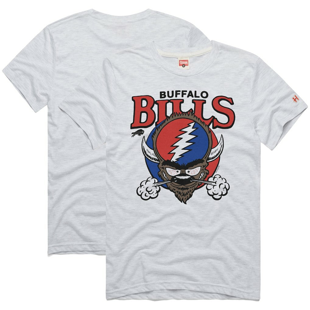 Buffalo Bills Homage NFL x Grateful Dead Tri-Blend T-Shirt | NFL Sale