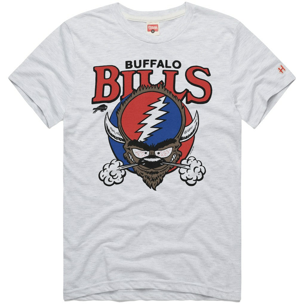 Buffalo Bills Homage NFL x Grateful Dead Tri-Blend T-Shirt | NFL Sale