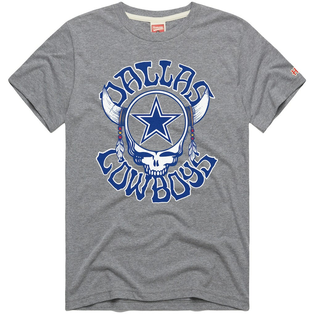 Dallas Cowboys Homage NFL x Grateful Dead Tri-Blend T-Shirt | NFL Discount
